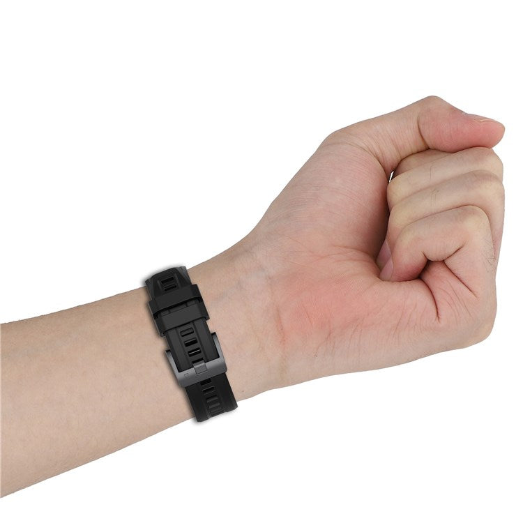 For Garmin Fenix 7/Epix Gen2/Descent G1/COROS VERTIX Silicone Watch Band Quick Release Wrist Strap Sports Watch Replacement Watchband - Grey