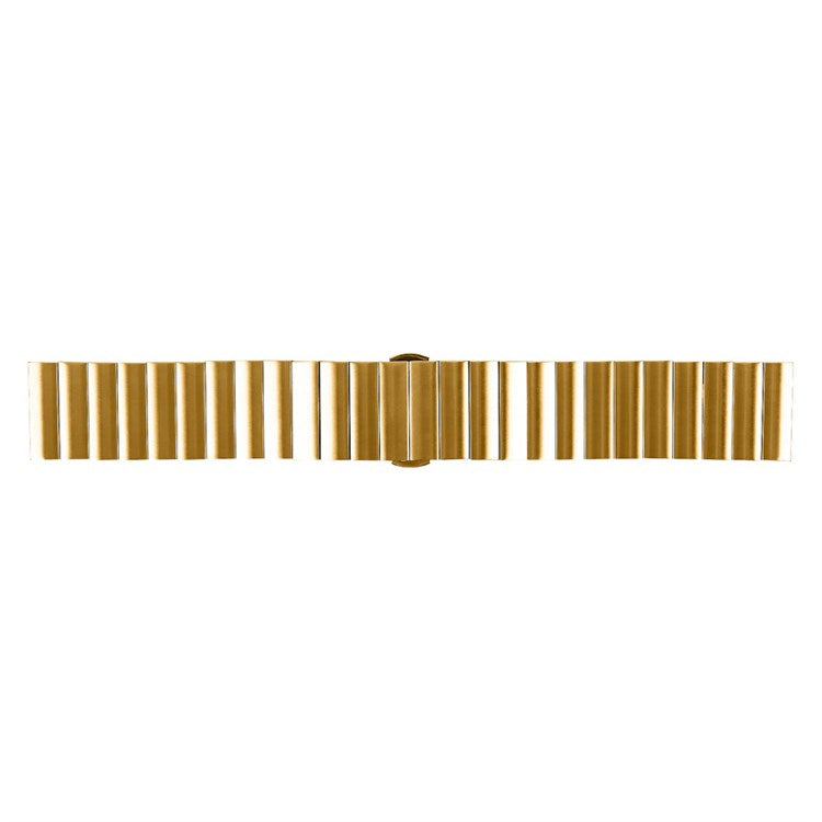 For Samsung Gear S3 Classic/Galaxy Watch 46mm/Watch4 Classic 46mm, Watch Band Buckle Design Stainless Steel Strap - Gold