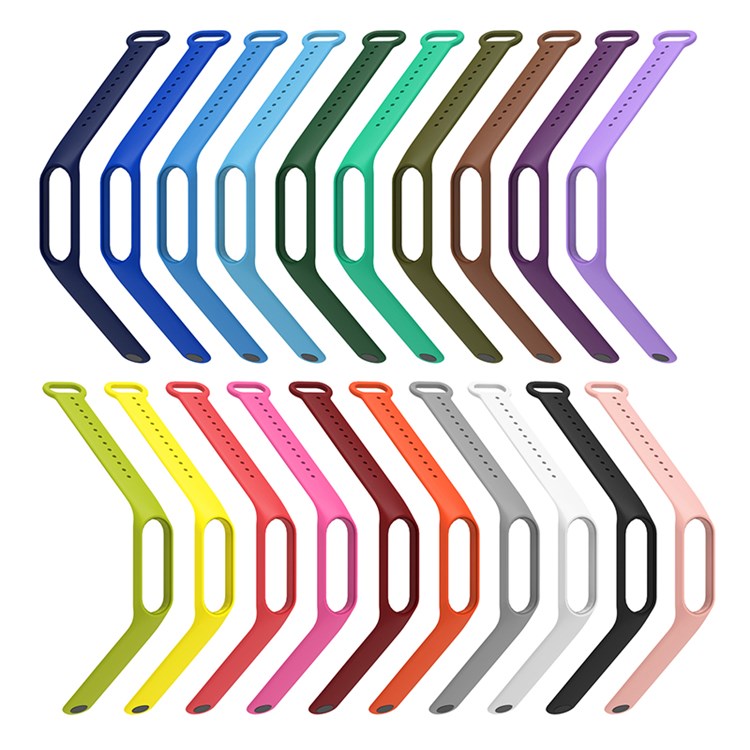 Soft TPU Watch Band for Xiaomi Mi Band 7, Adjustable Wrist Strap Bracelet Replacement - Black