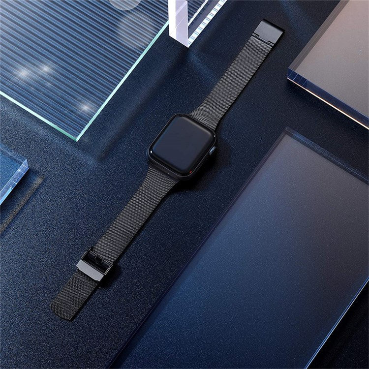 For Apple Watch Series 10 42mm / 9 8 7 41mm / 6 5 4 SE SE (2022) SE (2023) 40mm / 3 2 1 38mm Milanese Mesh Stainless Steel Watch Band Wrist Strap - Grey