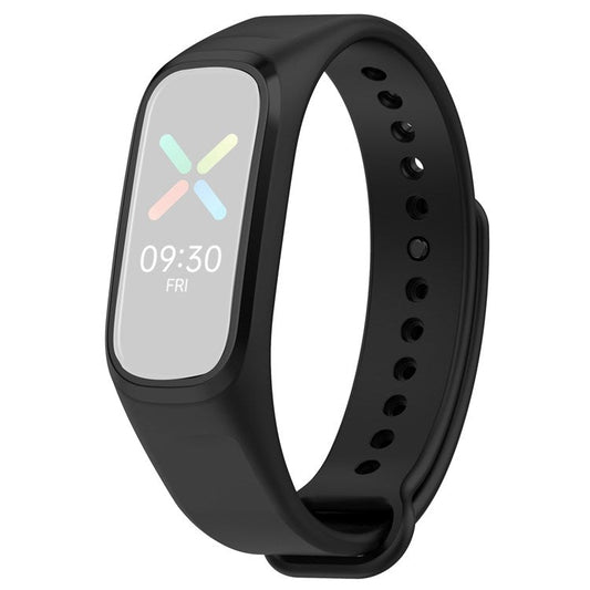 TPU Sports Watch Band for Oppo Band Vitality Edition, Adjustable Wrist Strap Replacement - Black
