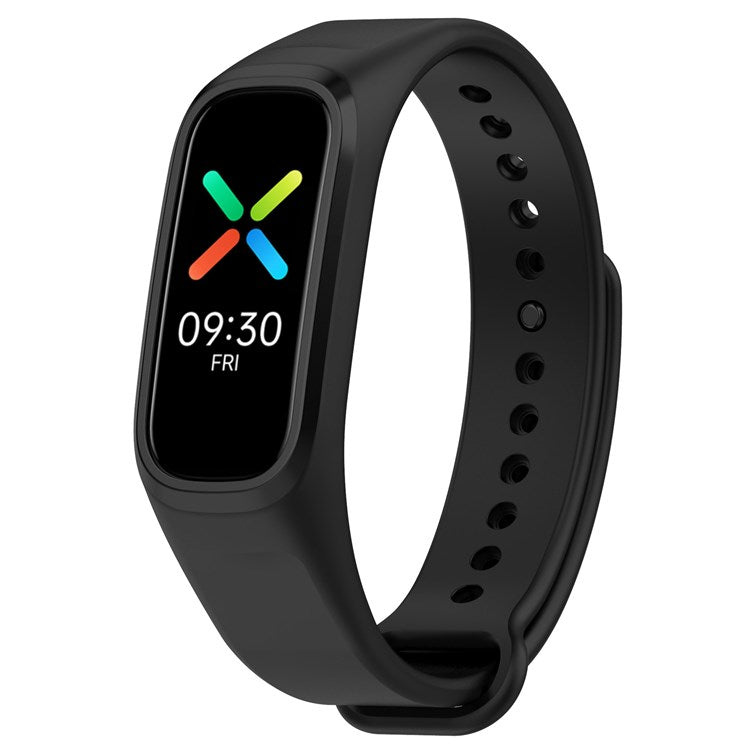 TPU Sports Watch Band for Oppo Band Vitality Edition, Adjustable Wrist Strap Replacement - Black