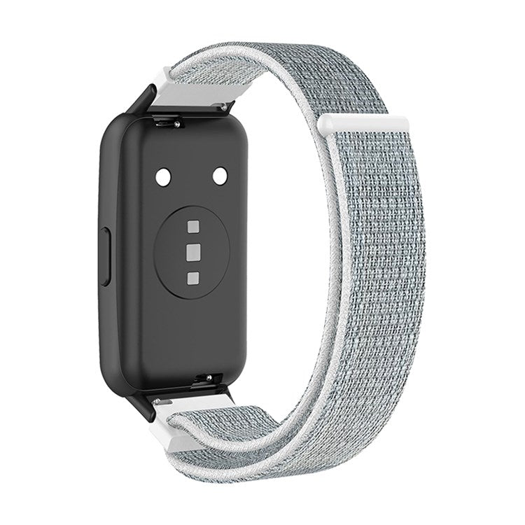For Huawei Band 7 Soft Nylon Watch Band Adjustable Loop Fastener Sport Strap Wristband Replacement - Seashell