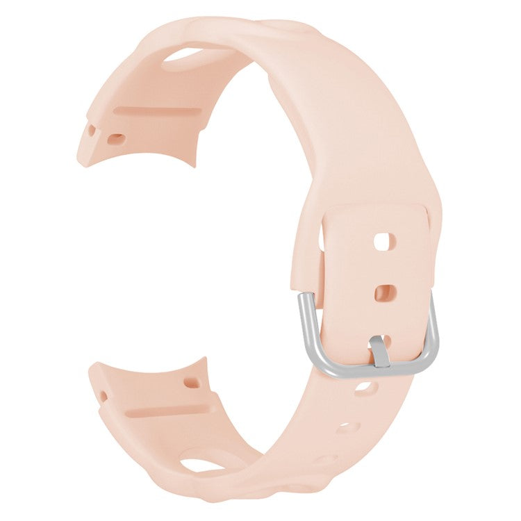 For Samsung Galaxy Watch6 40mm 44mm / Watch6 Classic 43mm 47mm / Watch 5 40mm 44mm / 5 Pro 45mm / Watch4 40mm 44mm Quick Release Watch Band Silicone Hollow Watch Strap 20mm Replacement Watchband - Pink