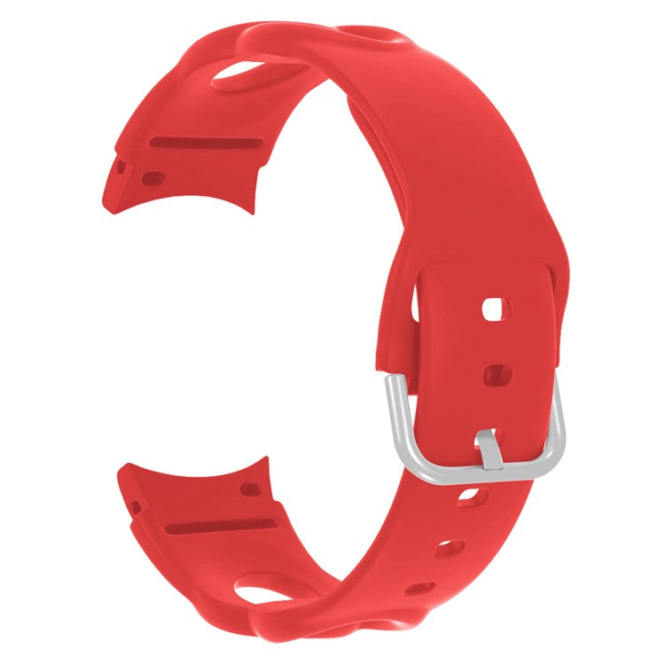 For Samsung Galaxy Watch6 40mm 44mm / Watch6 Classic 43mm 47mm / Watch 5 40mm 44mm / 5 Pro 45mm / Watch4 40mm 44mm Quick Release Watch Band Silicone Hollow Watch Strap 20mm Replacement Watchband - Red