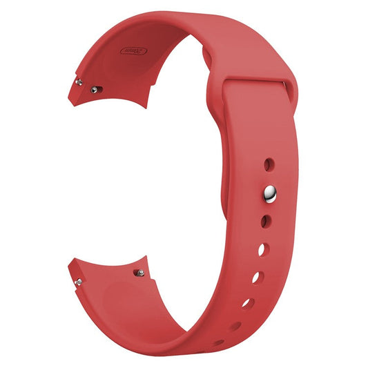 For Samsung Galaxy Watch6 40mm 44mm / Watch6 Classic 43mm 47mm / Watch 5 40mm 44mm / 5 Pro 45mm / Watch4 40mm 44mm Quick Release Watch Band Silicone Watch Strap 20mm Watchband - Red