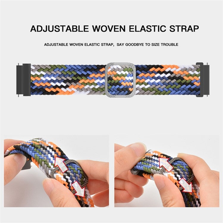 For Huami Amazfit T-Rex  /  T-Rex Pro  /  Ares Breathable Watch Strap Flexible Nylon Watch Band with Adjustable Buckle - Purple