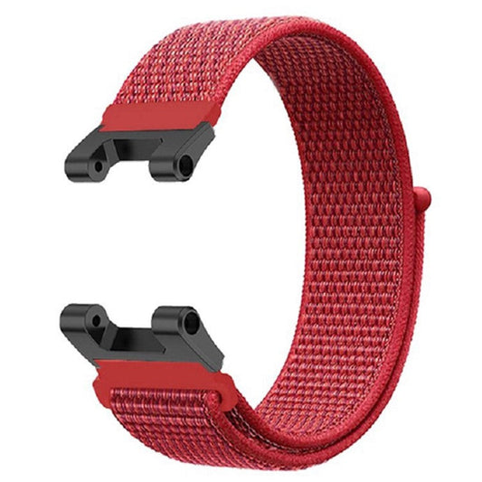 For Huami Amazfit T-Rex  /  T-Rex Pro  /  Ares Adjustable Watch Strap Flexible Nylon Bracelet Smart Watch Breathable Band for Women / Men - Red