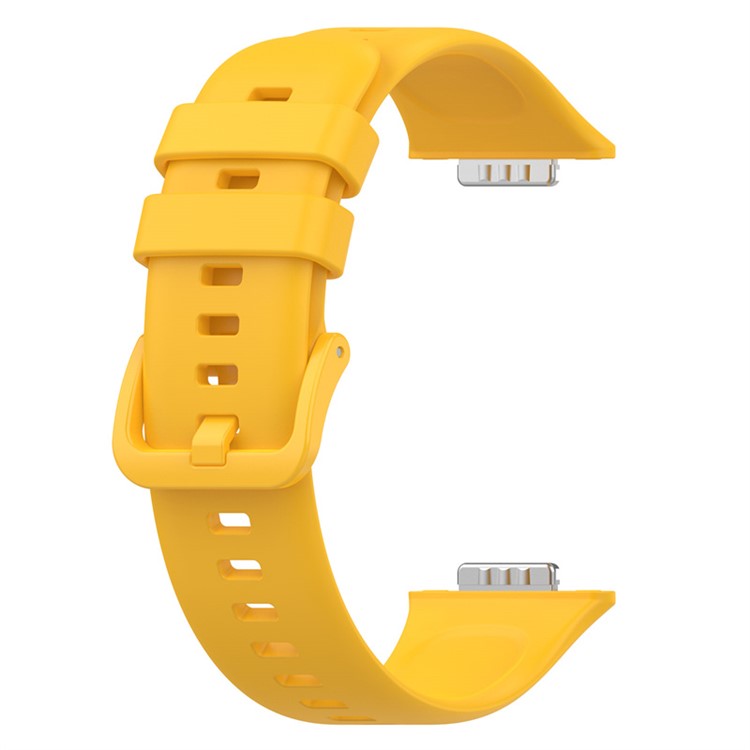 For Huawei Watch Fit 2 Strap Waterproof Silicone Watch Band - Yellow