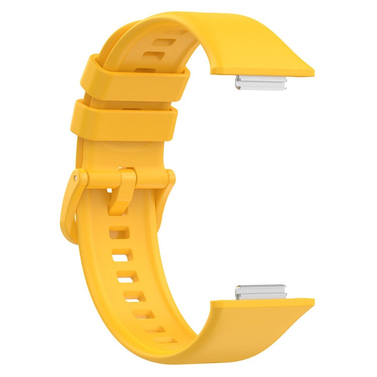 For Huawei Watch Fit 2 Strap Waterproof Silicone Watch Band - Yellow