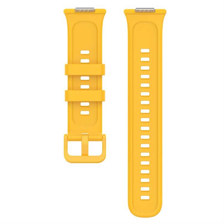 For Huawei Watch Fit 2 Strap Waterproof Silicone Watch Band - Yellow