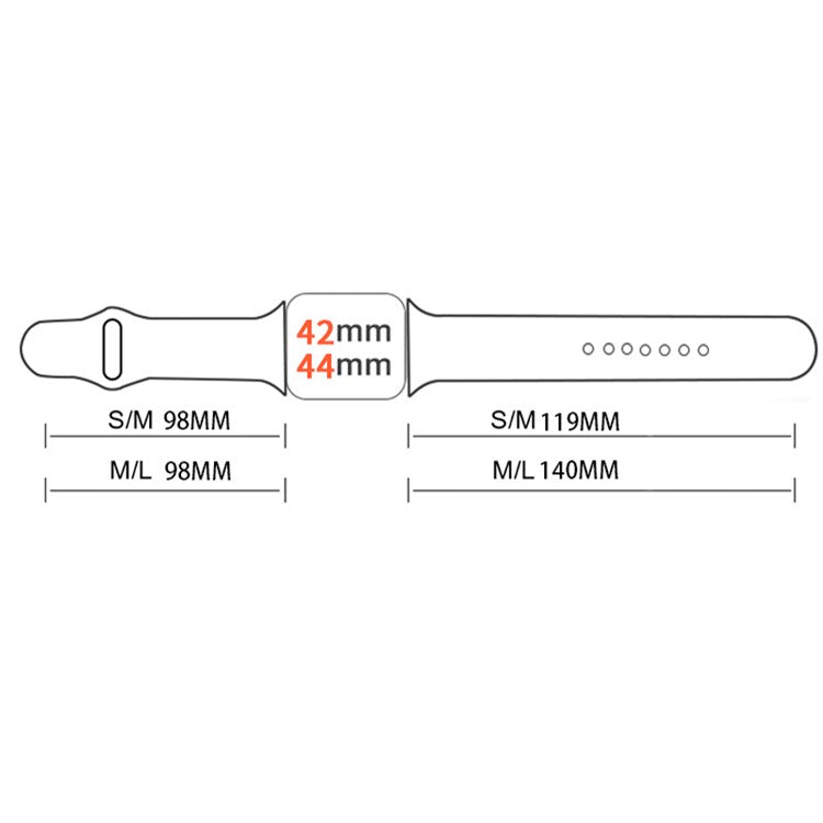 For Apple Watch Series 10 46mm / Ultra 2 Ultra 49mm / Series 9 8 7 45mm / SE (2023) SE (2022) SE 6 5 4 44mm / 3 2 1 42mm Halloween Pattern Watch Band Silicone Wrist Strap, Size: S / M - Red Spiders