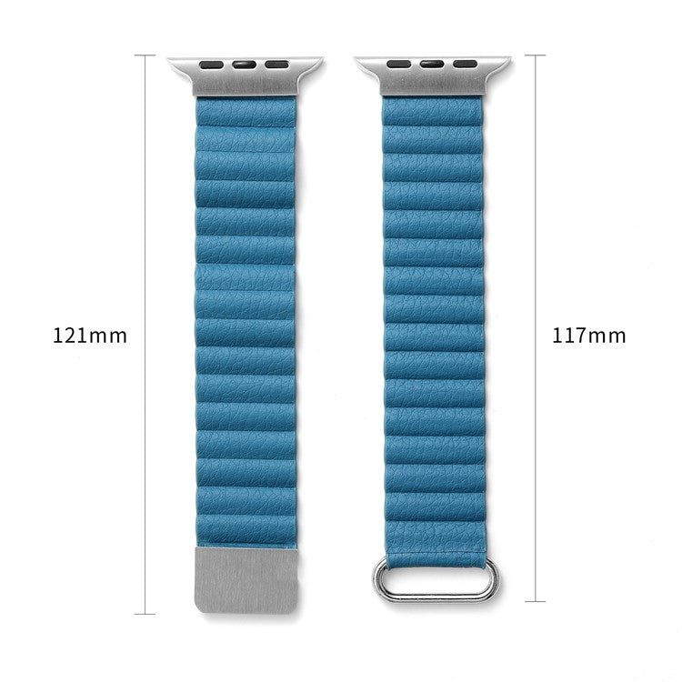 Watch Strap for Apple Watch Series 10 42mm / 9 8 7 41mm / SE (2023) SE (2022) SE 6 5 4 40mm / 3 2 1 38mm Magnetic Watchband - Black / Black