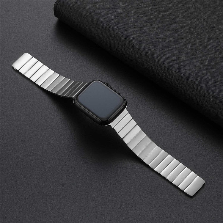 For Apple Watch Series 10 46mm / Ultra 2 Ultra 49mm / 9 8 7 45mm / SE (2023) SE (2022) SE 6 5 4 44mm / 3 2 1 42mm, Magnetic Watch Band Stainless Steel Replacement Watch Strap - Black