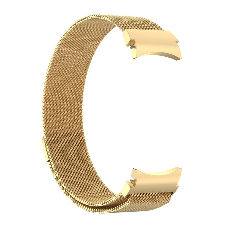 For Samsung Galaxy Watch 5 44mm / Watch 5 40mm / Watch 5 Pro 45mm Replacement Wrist Band Stainless Steel Milanese Mesh Watch Strap - Gold