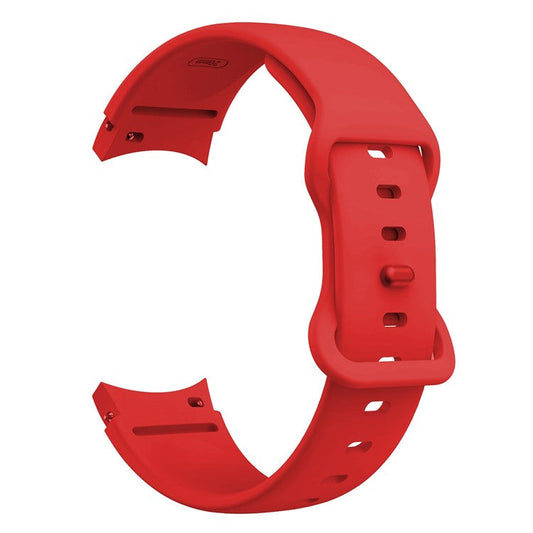 For Samsung Galaxy Watch 5 40mm / 44mm  /  5 Pro 45mm Silicone Watch Band Quick Release 20mm Wrist Strap with Butterfly Buckle - Red