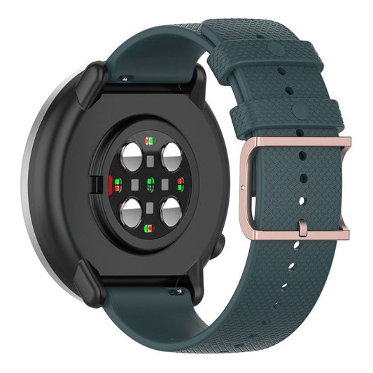 For Samsung Galaxy Watch6 40mm 44mm / Watch6 Classic 43mm 47mm / Watch 5 40mm 44mm / 5 Pro 45mm / Watch4 40mm 44mm Anti-slip Dot Texture Design Silicone Watch Band Wrist Strap - Green