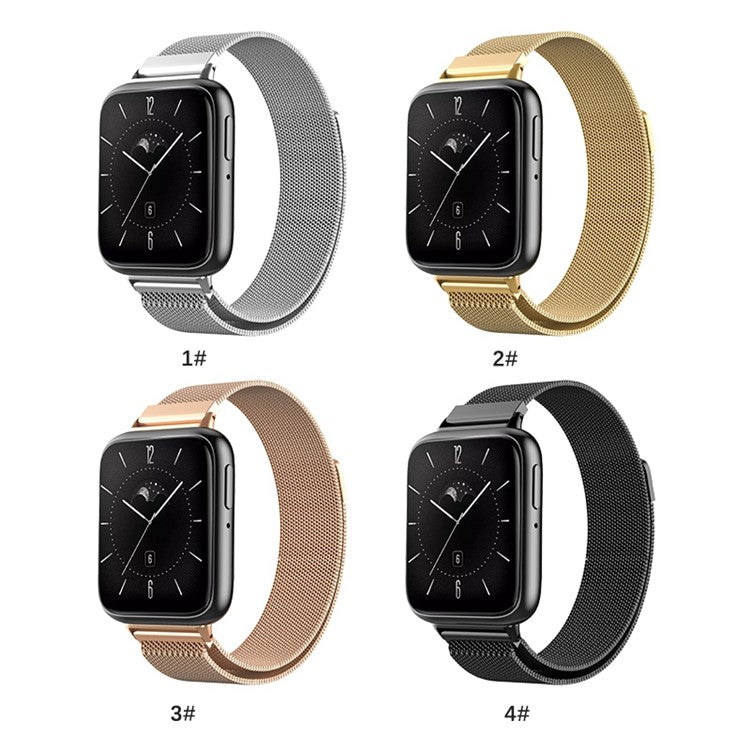 For Oppo Watch 3 Milanese Metal Mesh Strap Replacement Smart Watch Band - Silver