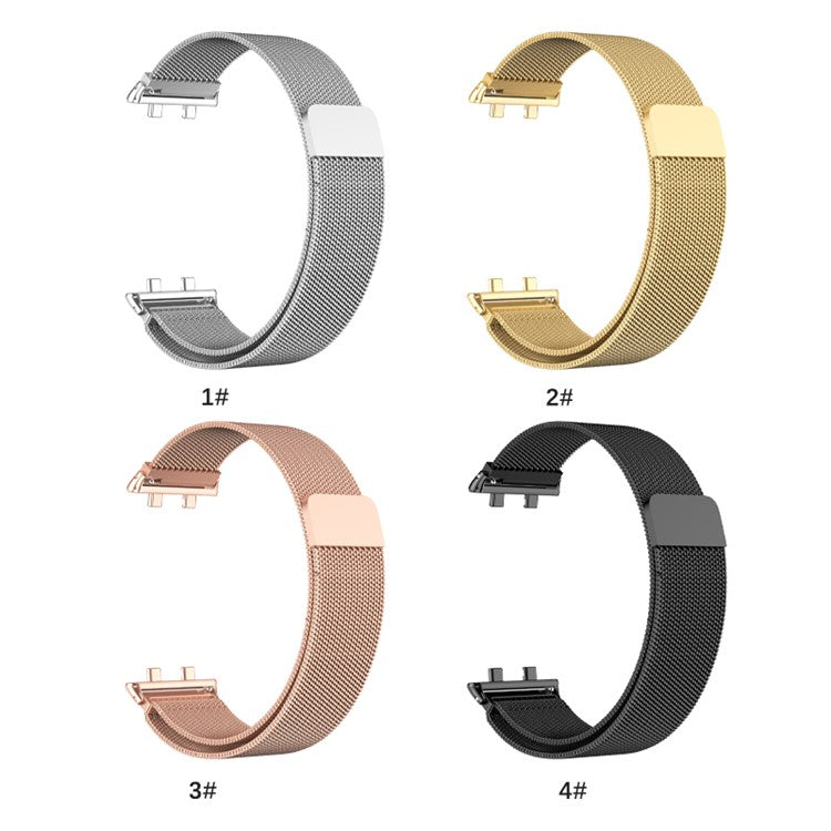 For Oppo Watch 3 Milanese Metal Mesh Strap Replacement Smart Watch Band - Silver