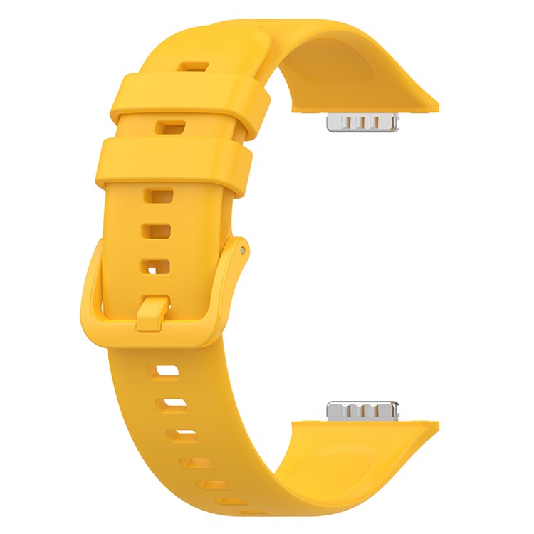 For Huawei Watch Fit 2 / Fit 2 Active / Classic / Elegant Silicone Watch Strap Soft Sport Replacement Watch Band - Yellow