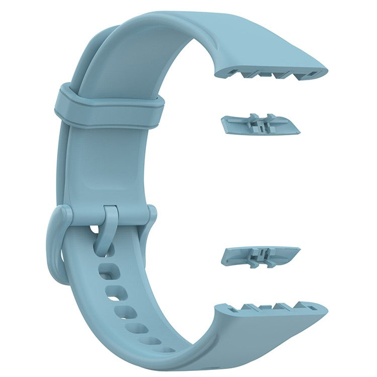 For Oppo Band 2 Soft TPU Watch Band Quick Release Replacement Sports Watch Strap - Baby Blue