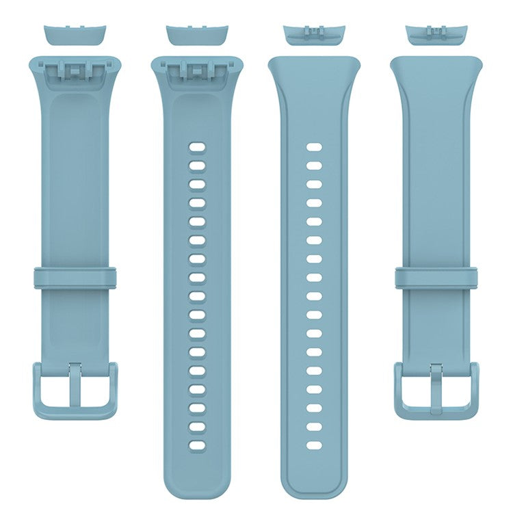 For Oppo Band 2 Soft TPU Watch Band Quick Release Replacement Sports Watch Strap - Baby Blue