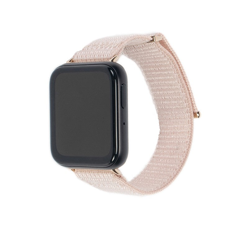For Oppo Watch 3 Breathable Soft Watch Strap Replacement Adjustable Nylon Wrist Band - Light Pink