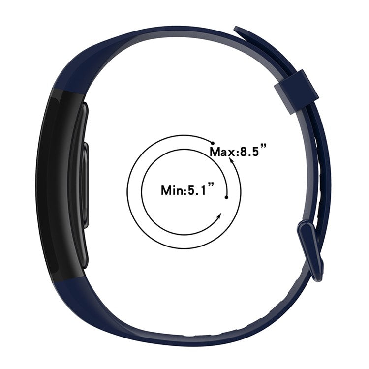 For Realme Band Sport Silicone Watch Strap 18mm Replacement Band Bracelet with Colorful Buckle - Grey