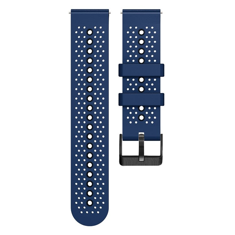 For Xiaomi Watch S1 / S1 Pro / Huami Amazfit GTR 4 Pro Silicone Watch Band 22mm Dual-Color Replacement Wrist Strap - Midnight Blue / Black