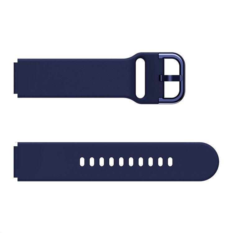 For Huawei Watch Fit mini / Talkband B3 / Talkband B6 Soft Silicone Watch Band 16mm Quick Release Strap Replacement with Colorful Buckle - Midnight Blue