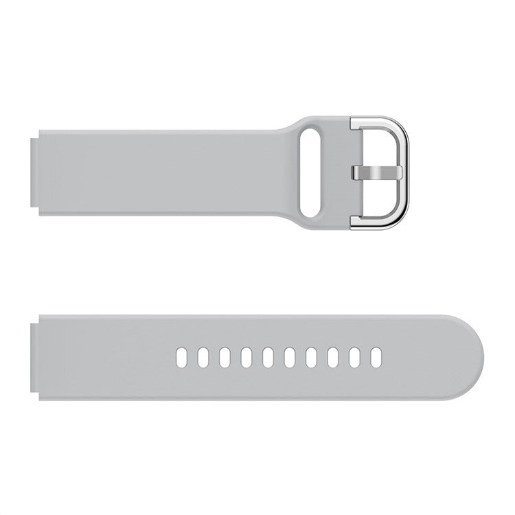 For Huawei Watch Fit mini / Talkband B3 / Talkband B6 Soft Silicone Watch Band 16mm Quick Release Strap Replacement with Colorful Buckle - Grey