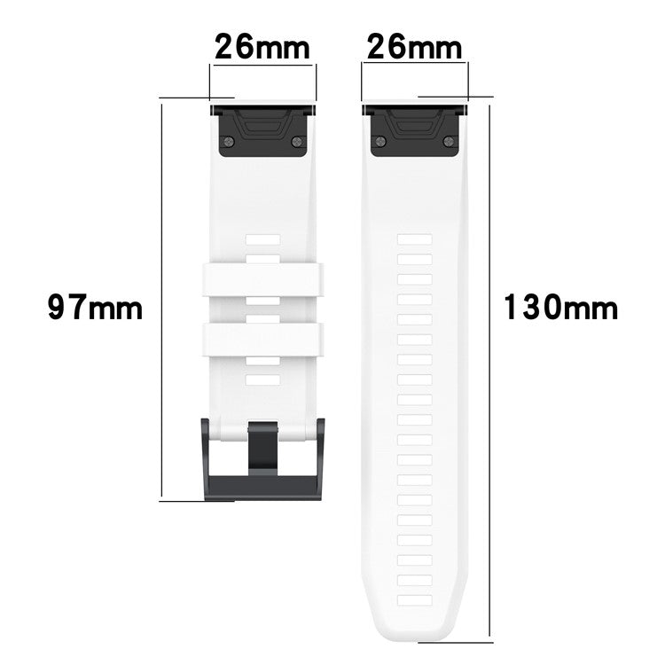For Garmin Descent G1 / Forerunner 935 / Forerunner 945 Textured Silicone Wrist Watch Band Dual-Color Replacement Strap - Red  /  Black