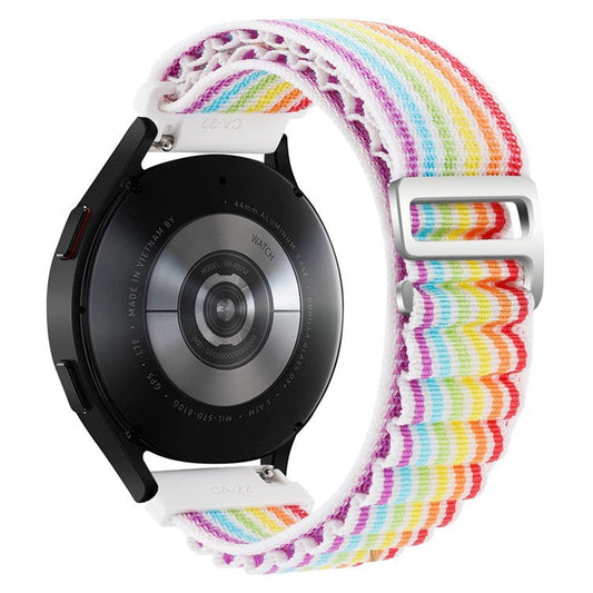 For Realme Watch 3 / Huami Amazfti GTR 4 / GTR 4 Pro Replacement Nylon Smartwatch Band 22mm Universal Adjustable Wrist Strap - Colorful