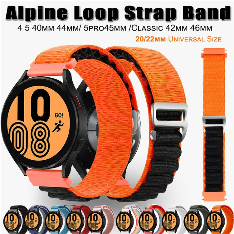 For Coros Pace 2  /  Coros Apex 42mm Replacement Wrist Band 20mm Universal Nylon Adjustable Watch Strap - White / Pink