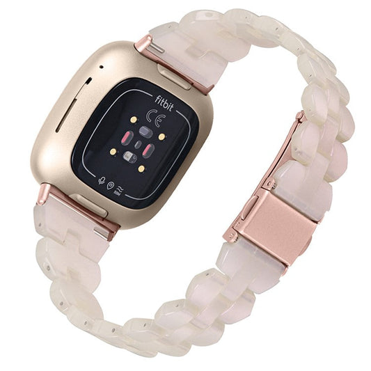 For Garmin Vivoactive 3 / Vivoactive 3 Music Replacement Resin Watch Strap Quick Release 20mm Watch Band with Folding Clasp - Light Pink
