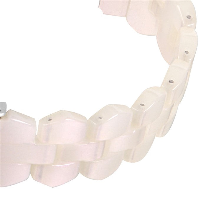 For Garmin Vivoactive 3 / Vivoactive 3 Music Replacement Resin Watch Strap Quick Release 20mm Watch Band with Folding Clasp - Light Pink