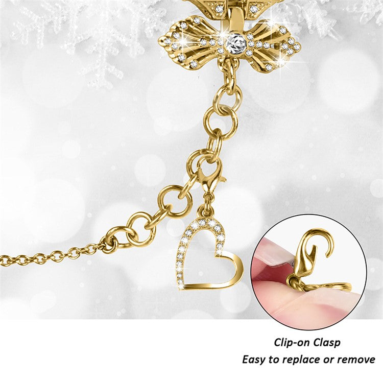 Watch Strap for Apple Watch Series 10 42mm / 9 8 7 41mm / SE (2023) SE (2022) SE 6 5 4 40mm / 3 2 1 38mm Multiple Pendant Design Bracelet Watch Band - Gold