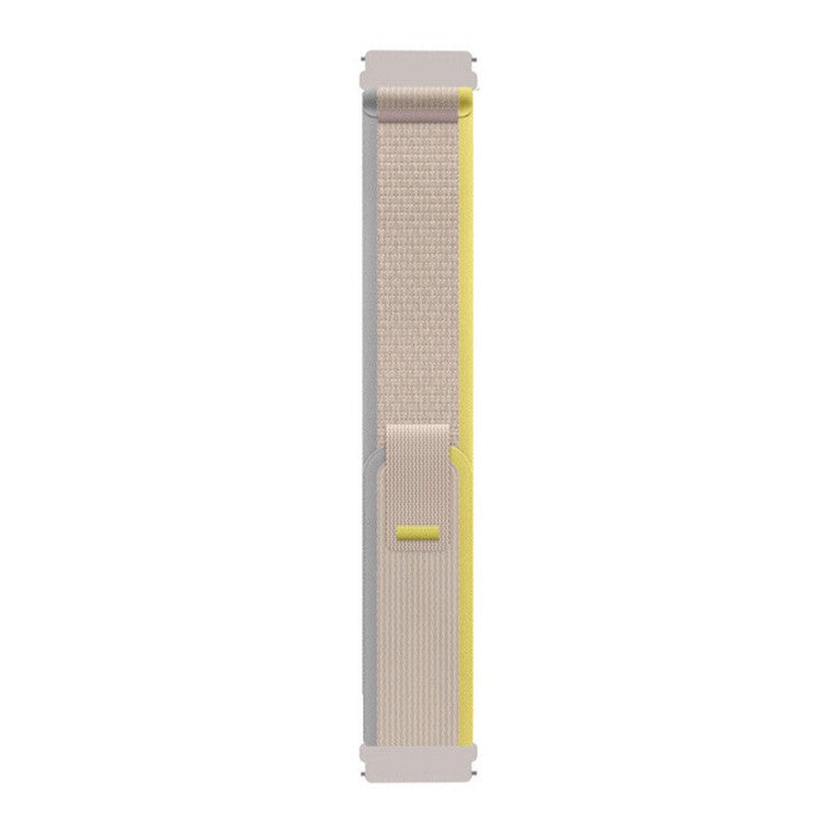 For Garmin Forerunner 255 / 745 22mm Replacement Nylon Band Sport Trail Loop Adjustable Watch Strap - Beige