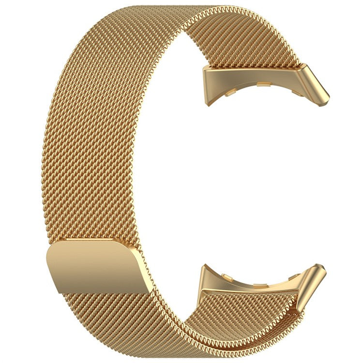 Stylish Breathable Mesh Wrist Band For Google Pixel Watch 3 41mm / Watch 2 / Pixel Watch Metal Milanese Replacement Adjustable Watch Band - Gold