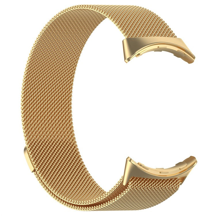 Stylish Breathable Mesh Wrist Band For Google Pixel Watch 3 41mm / Watch 2 / Pixel Watch Metal Milanese Replacement Adjustable Watch Band - Gold