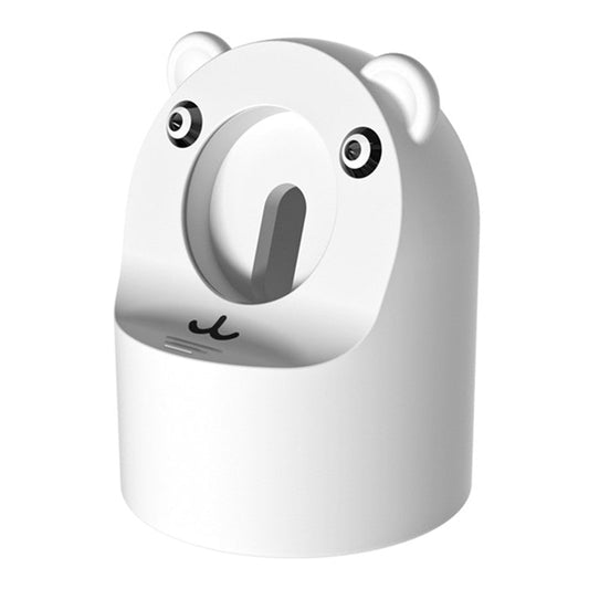 For Apple Watch Cute Bear Charger Holder Smart Watch Silicone Charging Stand Base - White