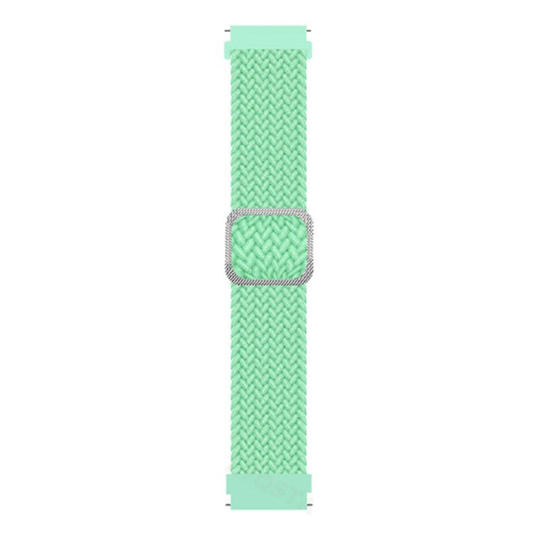 For Samsung Galaxy Watch3 41mm / Garmin Forerunner 645 / Huawei Watch GT 2 42mm Watch Strap 20mm Nylon Band - Light Green