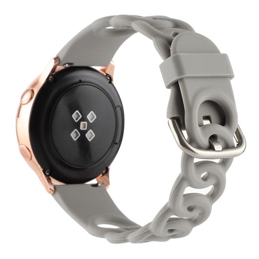 For Huami Amazfit GTS4 Mini / GTS3 / GTS 2e / GTS 2 mini Silicone Watch Strap 20mm Donut Hollow Watch Band - Grey