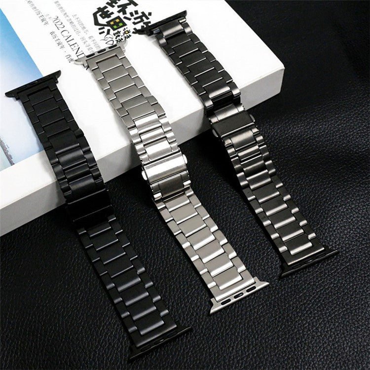 Watch Strap for Apple Watch Series 10 42mm / 9 8 7 41mm / SE (2023) SE (2022) SE 6 5 4 40mm / 3 2 1 38mm Titanium Alloy Watch Strap - Black