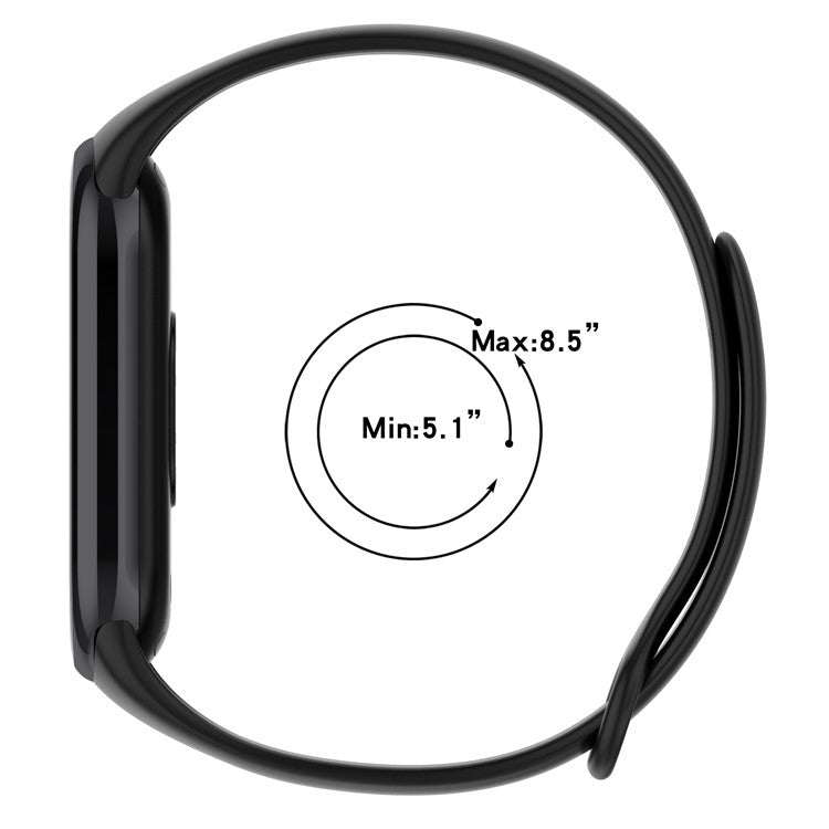 For Xiaomi Smart Band 9 NFC / 9 / 8 NFC / 8 Solid Color Silicone Watch Strap Replacement Wrist Band - Purple