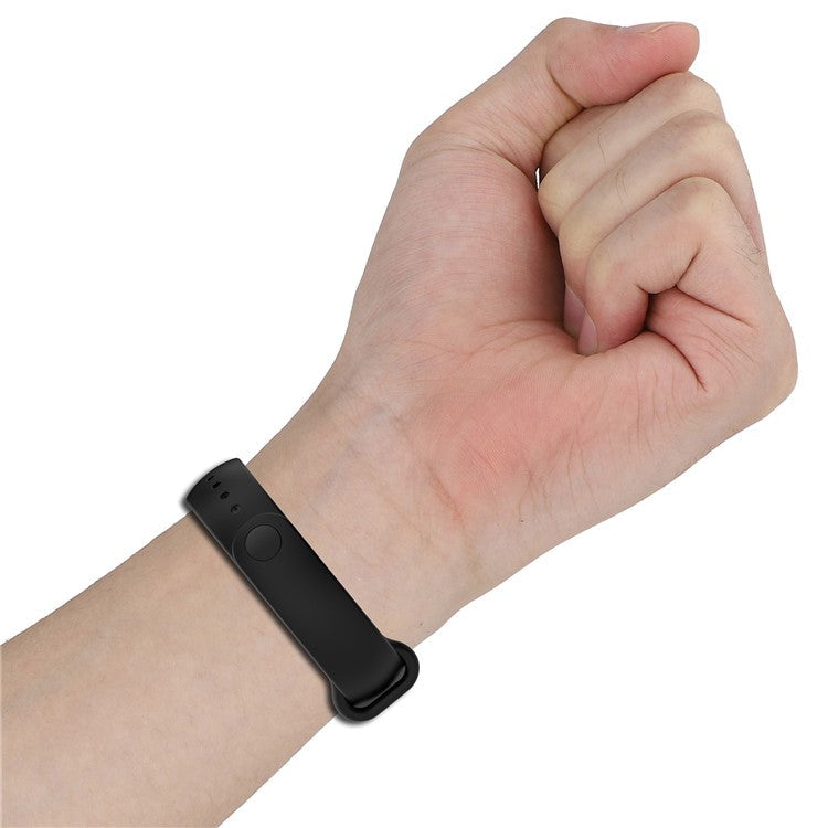 For Xiaomi Smart Band 9 NFC / 9 / 8 NFC / 8 Silicone Watch Strap Wrist Band with Stainless Steel Connector - Yellow