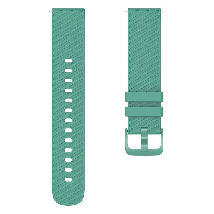 For Samsung Galaxy Watch3 41mm / Watch Active2 44mm / Galaxy Watch 42mm / Gear Sport Silicone Band 20mm Watch Strap - Green