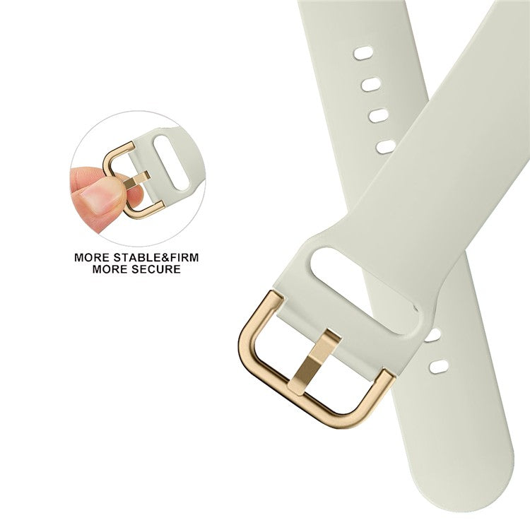 Watch Strap for Apple Watch Series 10 42mm / 9 8 7 41mm / SE (2023) SE (2022) SE 6 5 4 40mm / 3 2 1 38mm Silicone Watchband - Rock Grey