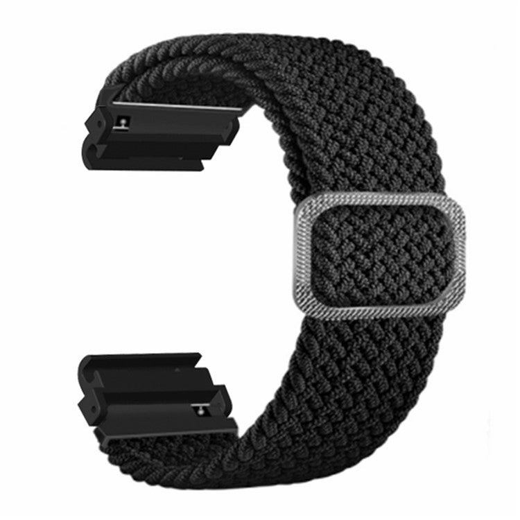 For Huami Amazfit T-Rex 2 Ultra Stretchy Watch Band Nylon Adjustable Sport Strap - Black