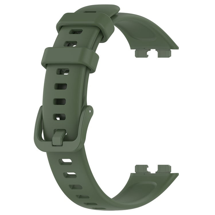 For Huawei Band 8 / Band 8 NFC / Band 9 / Band 9 NFC Silicone Watch Bands Waterproof Sport Watchband Strap - Dark Green